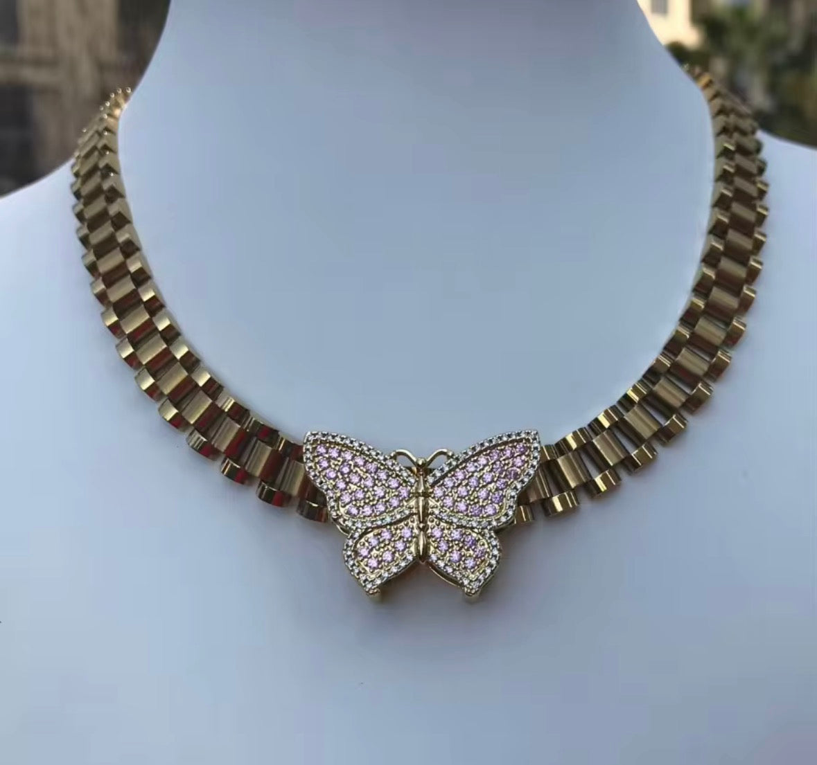 Rolex Butterfly necklace
