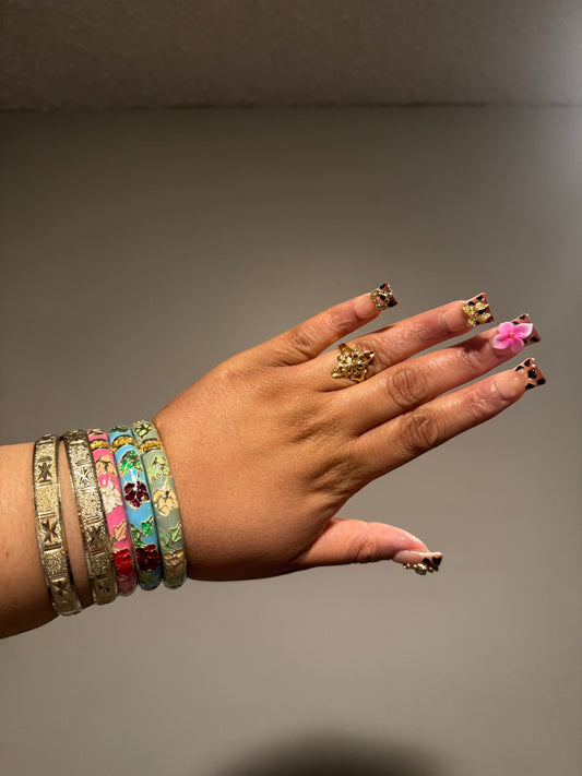 Flower bangles
